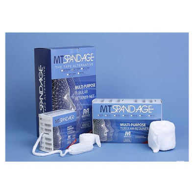 Bandage MT Spandage 5"x25yd Dressing Elastic Net Size 5 White LF Roll - Surgical Supplies NY